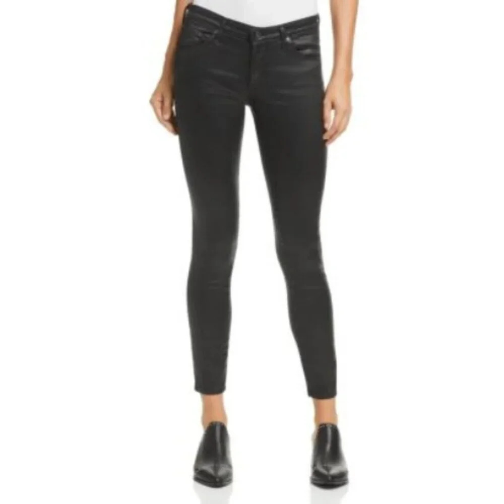 ADRIANO GOLDSCHMIED AG Womens 26 Legging Ankle Coated Jeans